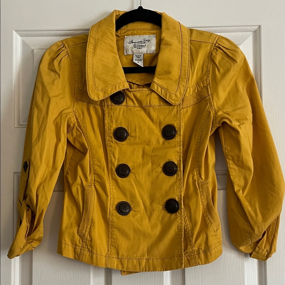 American Rag Mustard Yellow Collared Jacket